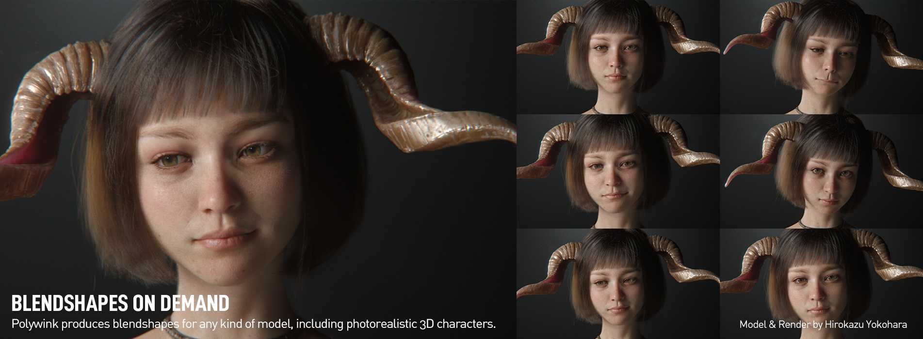 Polywink Blendshapes for Photorealistic Models